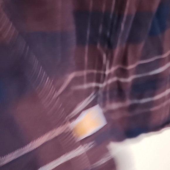 Carhartt Red and Blue Flannel Button Down Shirt - Picture 6 of 6